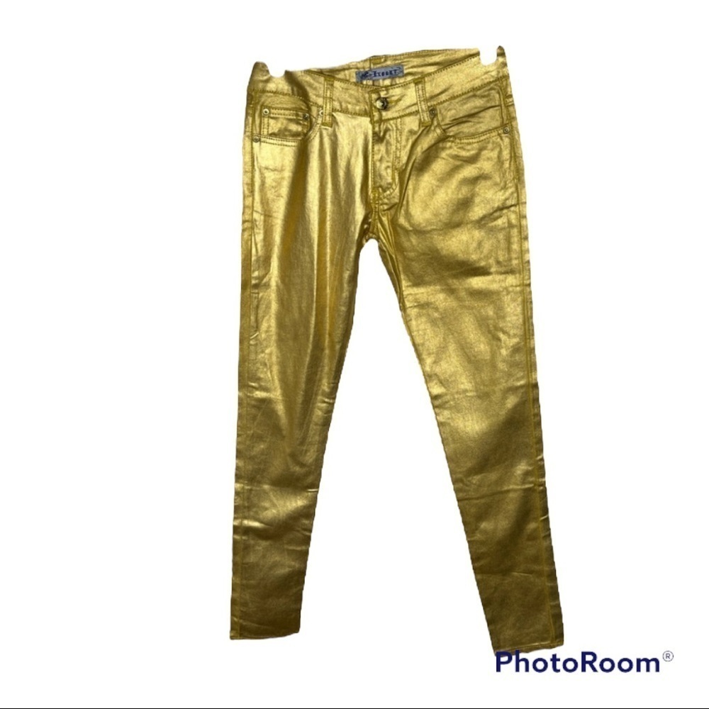 NWT Exocet Gold Metallic Pants Sz 3